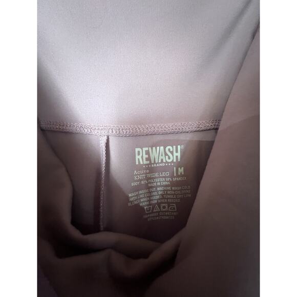 Rewash Knit Wide Leg Yoga Pants Size M - Picture 2 of 3